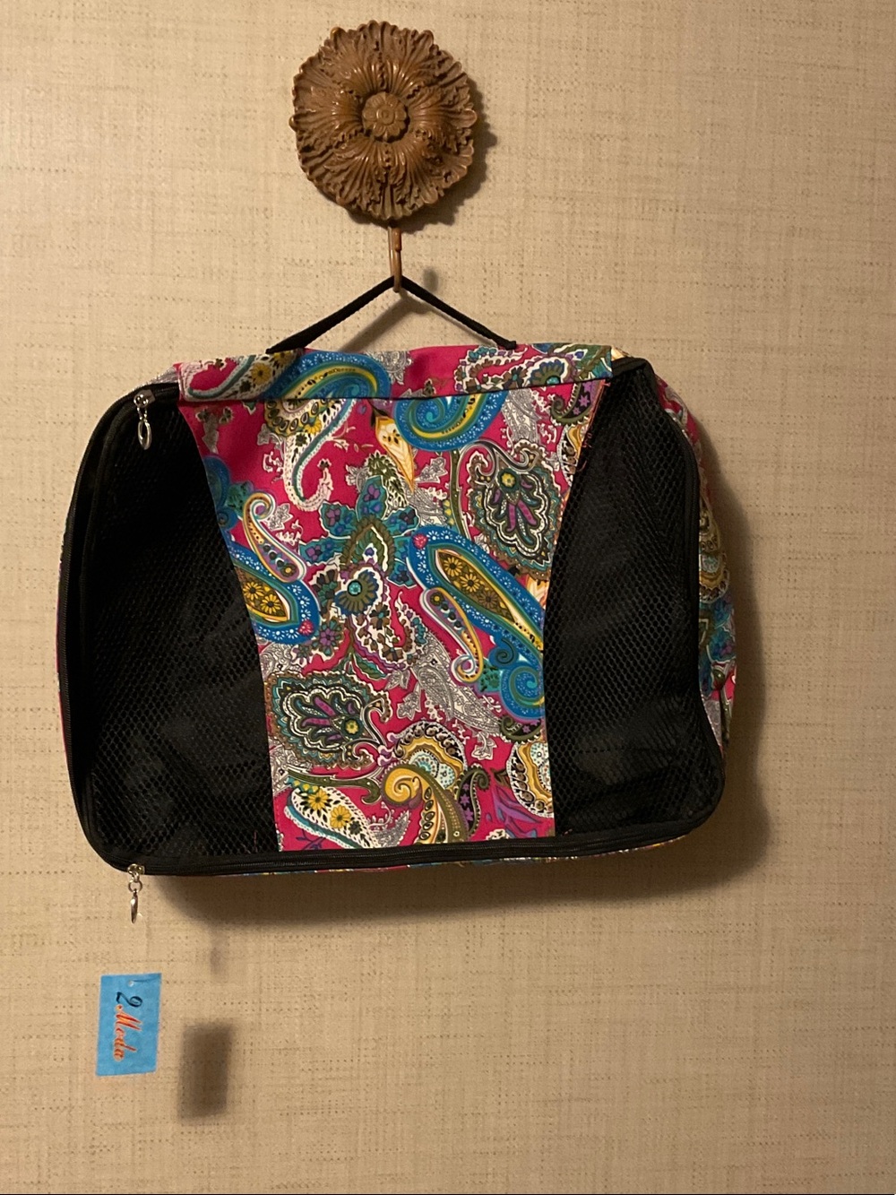 Paisley Print Travel Tote Bag - Multicolor